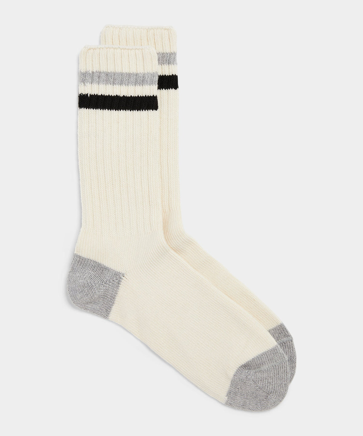 Todd Snyder Cotton Athletic Crew Sock - Grey