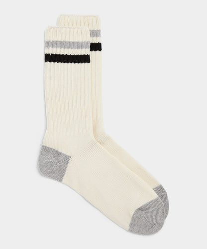 Todd Snyder Cotton Athletic Crew Sock - Grey