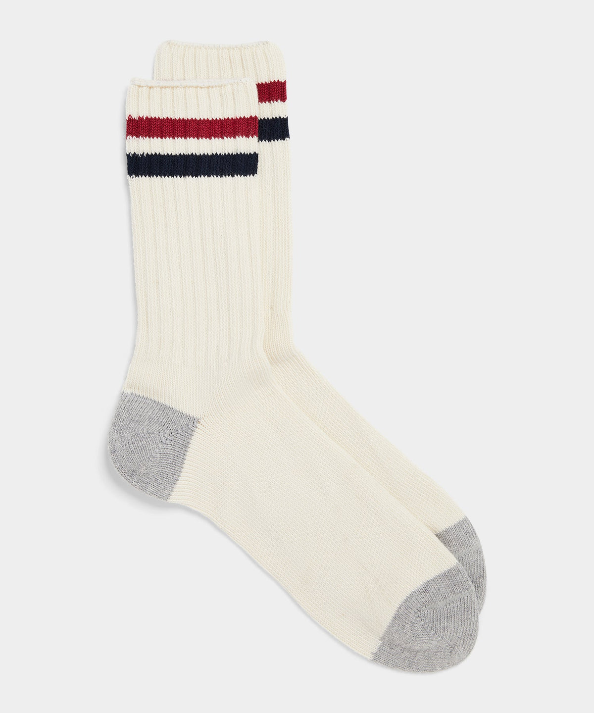 Todd Snyder Cotton Athletic Crew Sock - Red