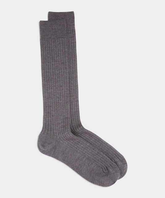 Todd Snyder Merino Dress Sock - Grey
