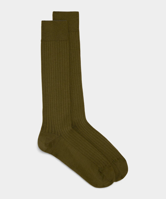 Todd Snyder Merino Dress Sock - Cilantro
