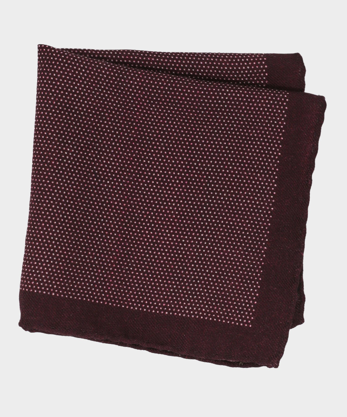 Todd Snyder Italian Micro Dot Pocket Square - Maroon