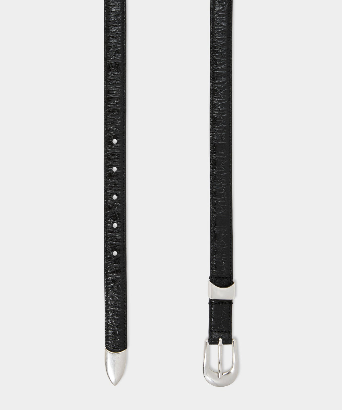 Todd Snyder Tipped Western Belt - Black