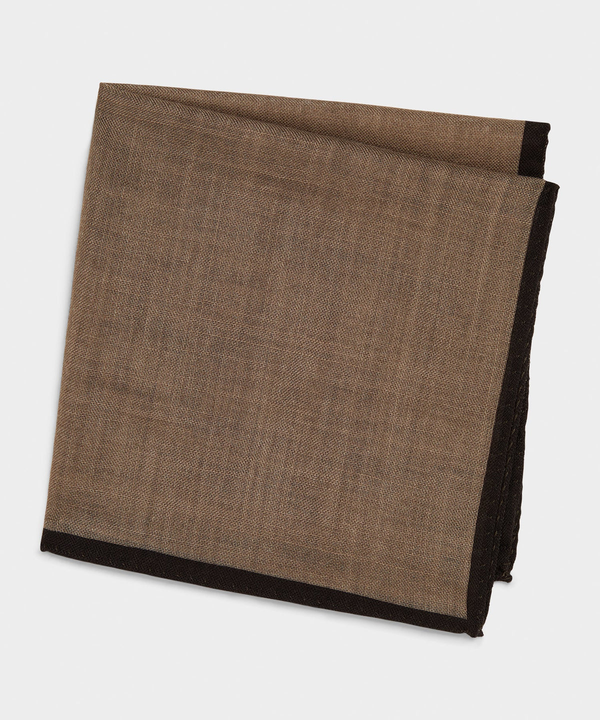 Todd Snyder Italian Tipped Wool Pocket Square - Taupe