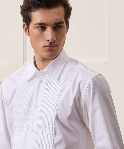 Todd Snyder Armando Cabral Pleat Bib Tuxedo Shirt - White
