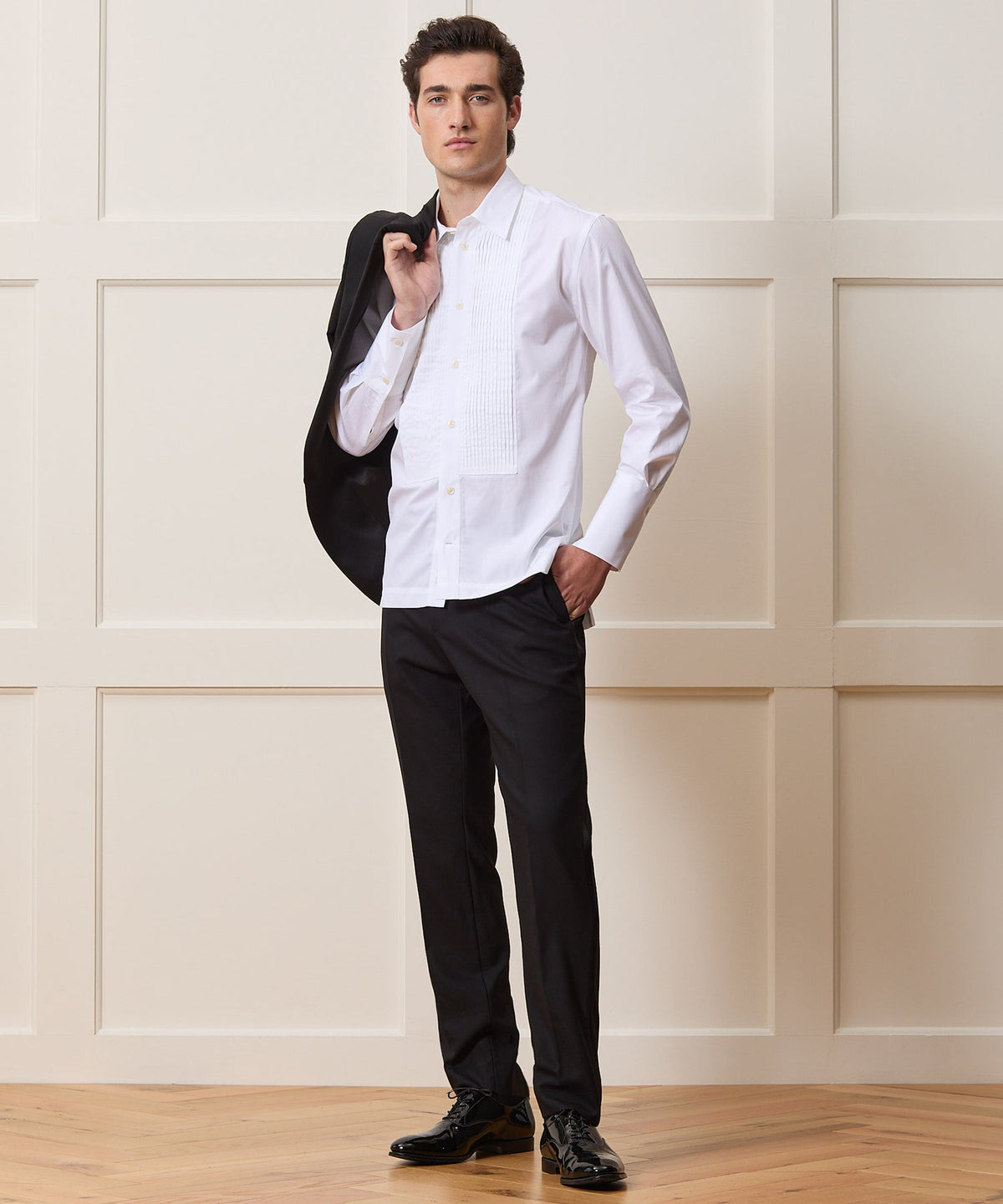Todd Snyder Armando Cabral Pleat Bib Tuxedo Shirt - White