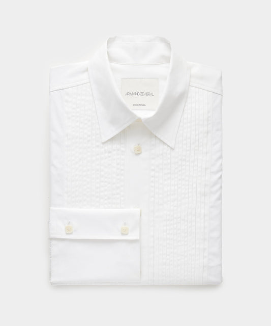 Todd Snyder Armando Cabral Pleat Bib Tuxedo Shirt - White