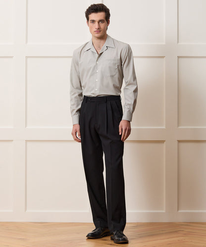 Todd Snyder Armando Cabral Long Sleeve Camp Collar Dress Shirt - Grey