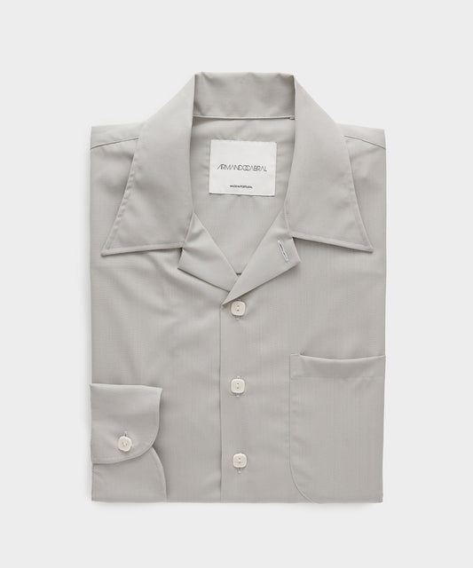 Todd Snyder Armando Cabral Long Sleeve Camp Collar Dress Shirt - Grey