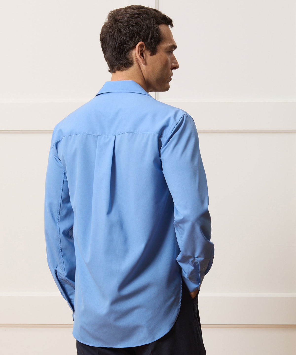 Todd Snyder Armando Cabral Long Sleeve Camp Collar Dress Shirt - Light Blue