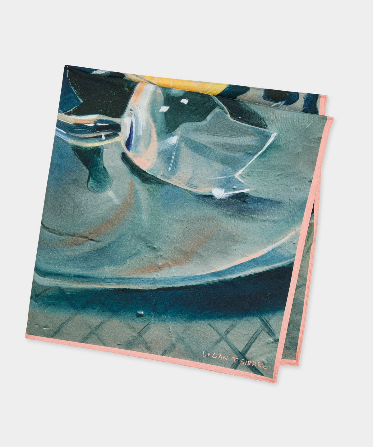 Todd Snyder Artist Series: Logan T. Sibrel Silk Scarf - Dried Thyme