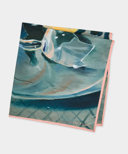 Todd Snyder Artist Series: Logan T. Sibrel Silk Scarf - Dried Thyme