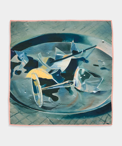 Todd Snyder Artist Series: Logan T. Sibrel Silk Scarf - Dried Thyme