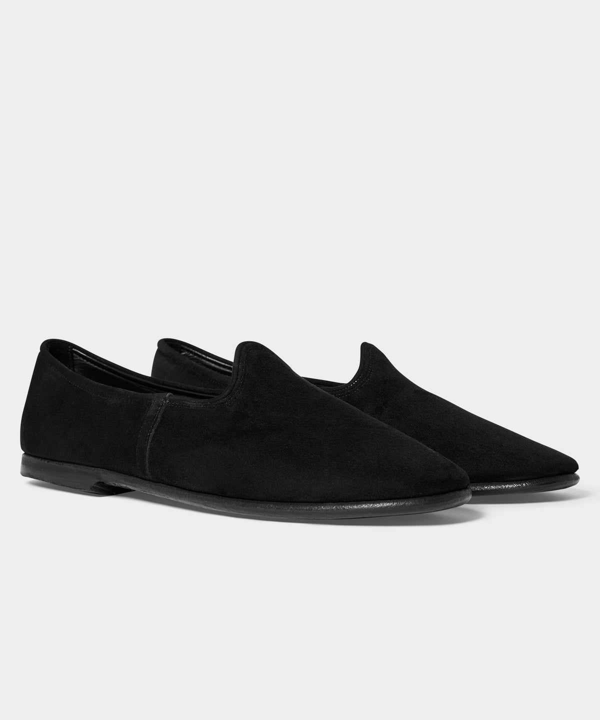 Todd Snyder Sabah Aksam Suede Loafer - Black