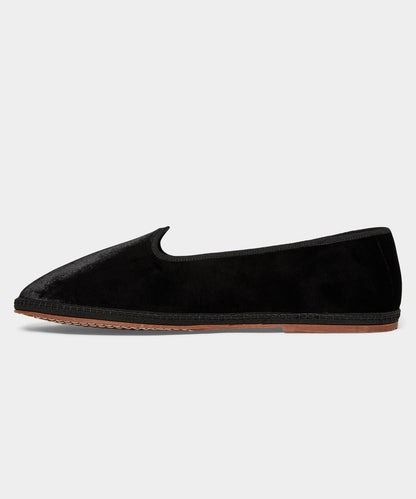 Todd Snyder Miez Velvet Friulana Slip-On Loafer - Black