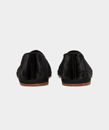 Todd Snyder Miez Velvet Friulana Slip-On Loafer - Black