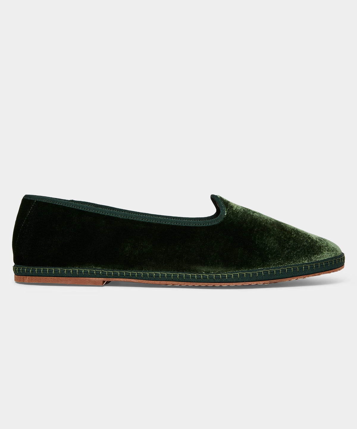 Todd Snyder Miez Velvet Friulana Slip-On Loafer - Olive