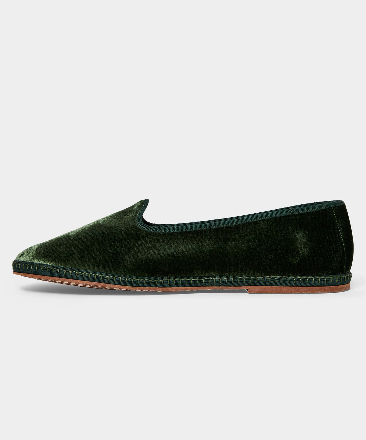 Todd Snyder Miez Velvet Friulana Slip-On Loafer - Olive