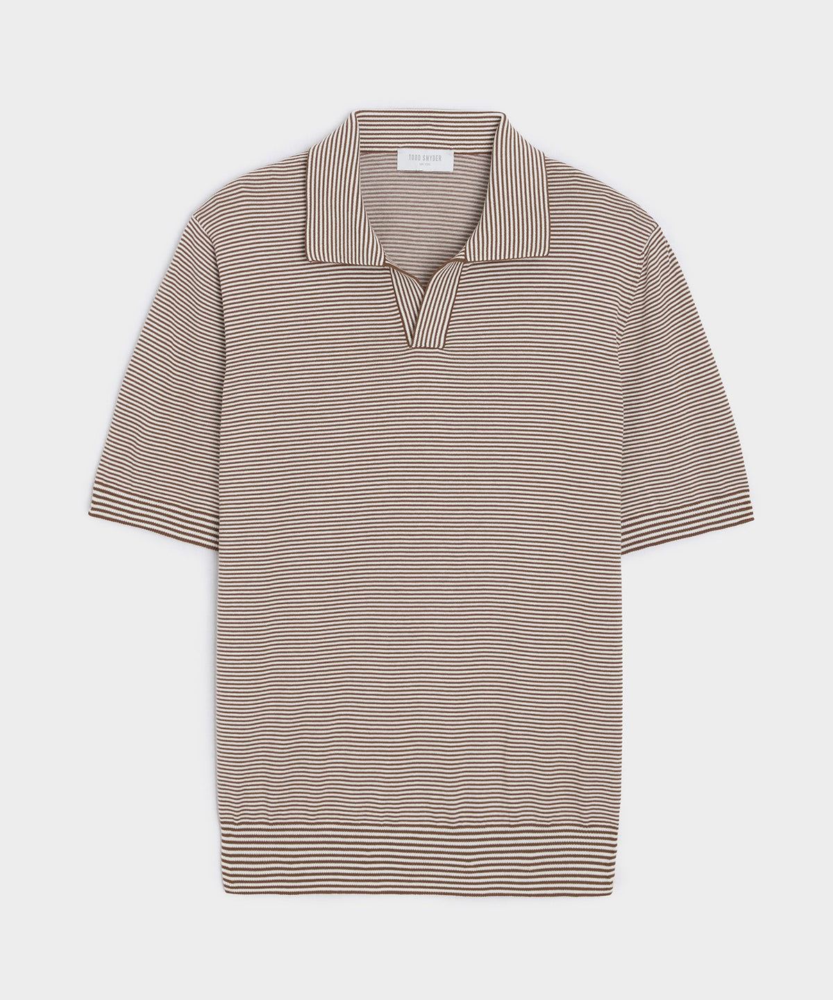 Todd Snyder Italian Cotton Montauk Sweater Polo - Brown