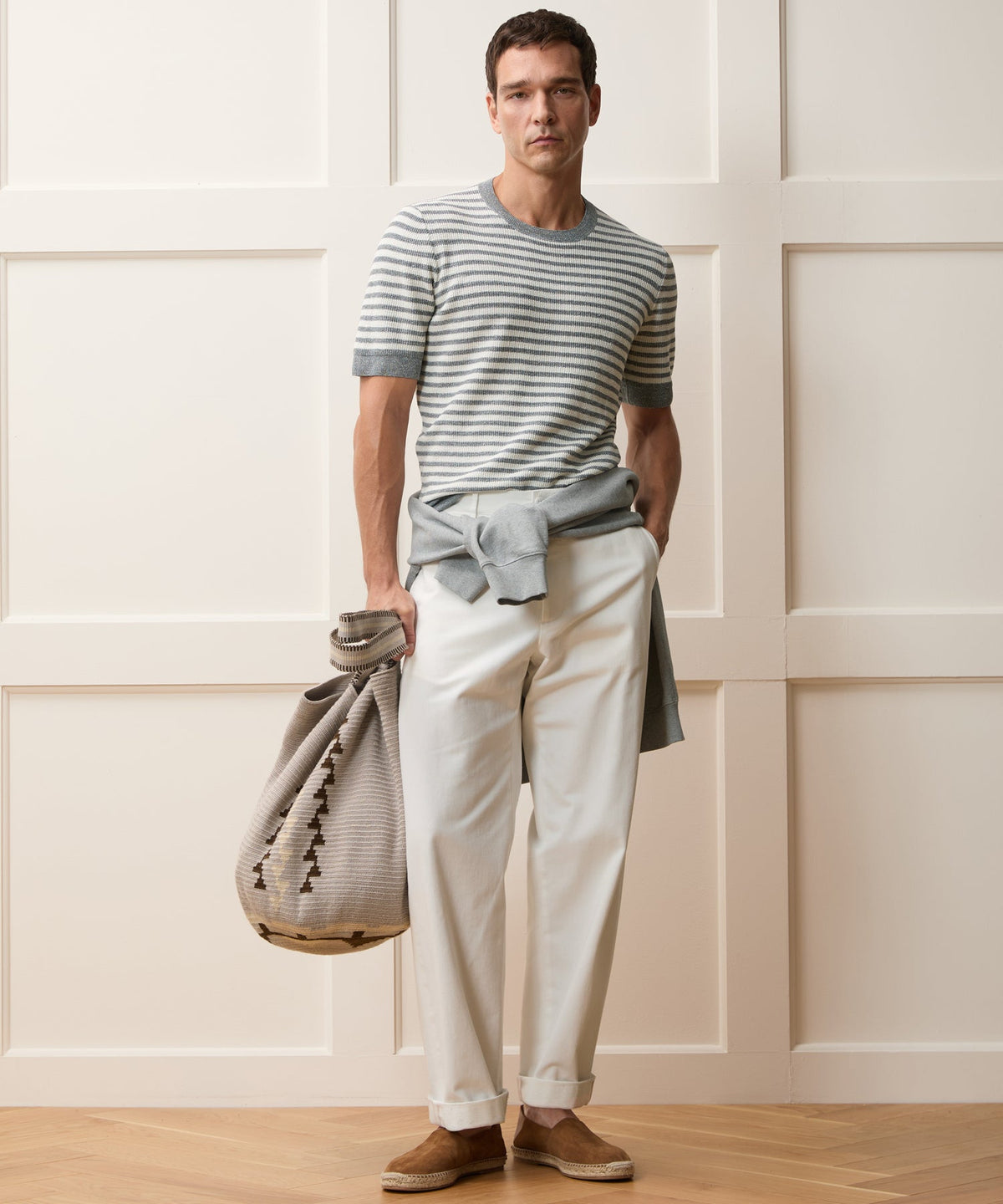 Todd Snyder Italian Sweater Tee - Grey