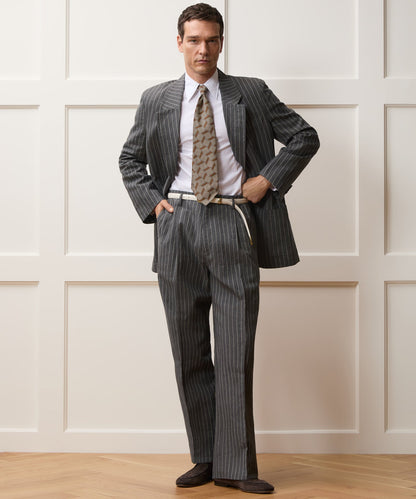 Todd Snyder Italian Linen-Cotton Single-Breasted Wythe Jacket - Pepper