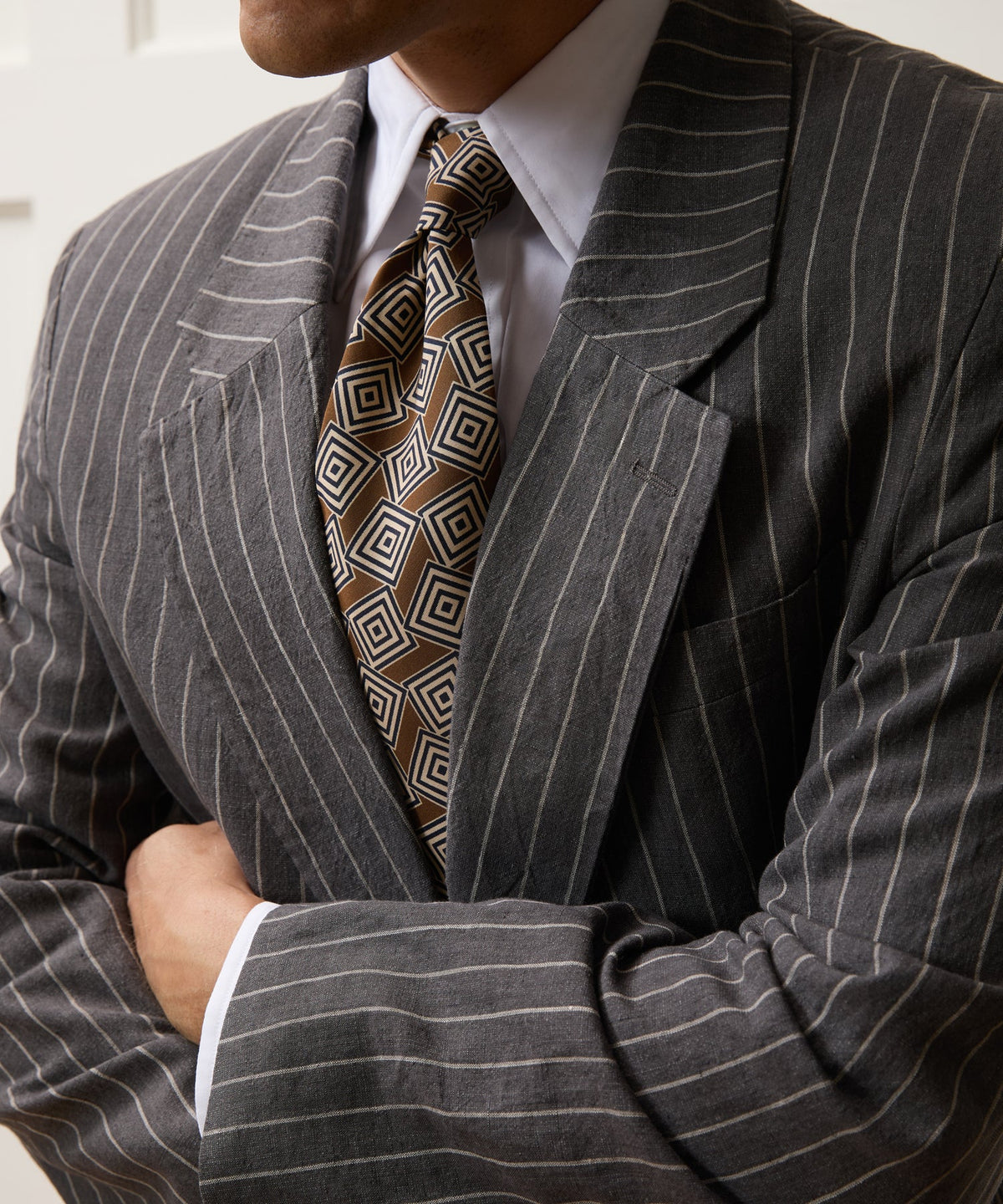 Todd Snyder Italian Linen-Cotton Single-Breasted Wythe Jacket - Pepper