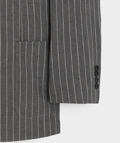 Todd Snyder Italian Linen-Cotton Single-Breasted Wythe Jacket - Pepper