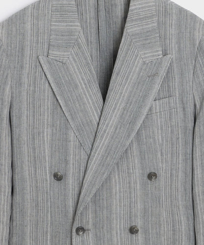 Todd Snyder Italian Multi-Stripe Linen Wythe Jacket - Grey