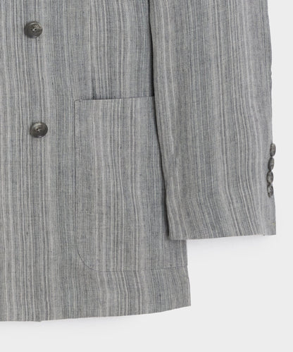 Todd Snyder Italian Multi-Stripe Linen Wythe Jacket - Grey