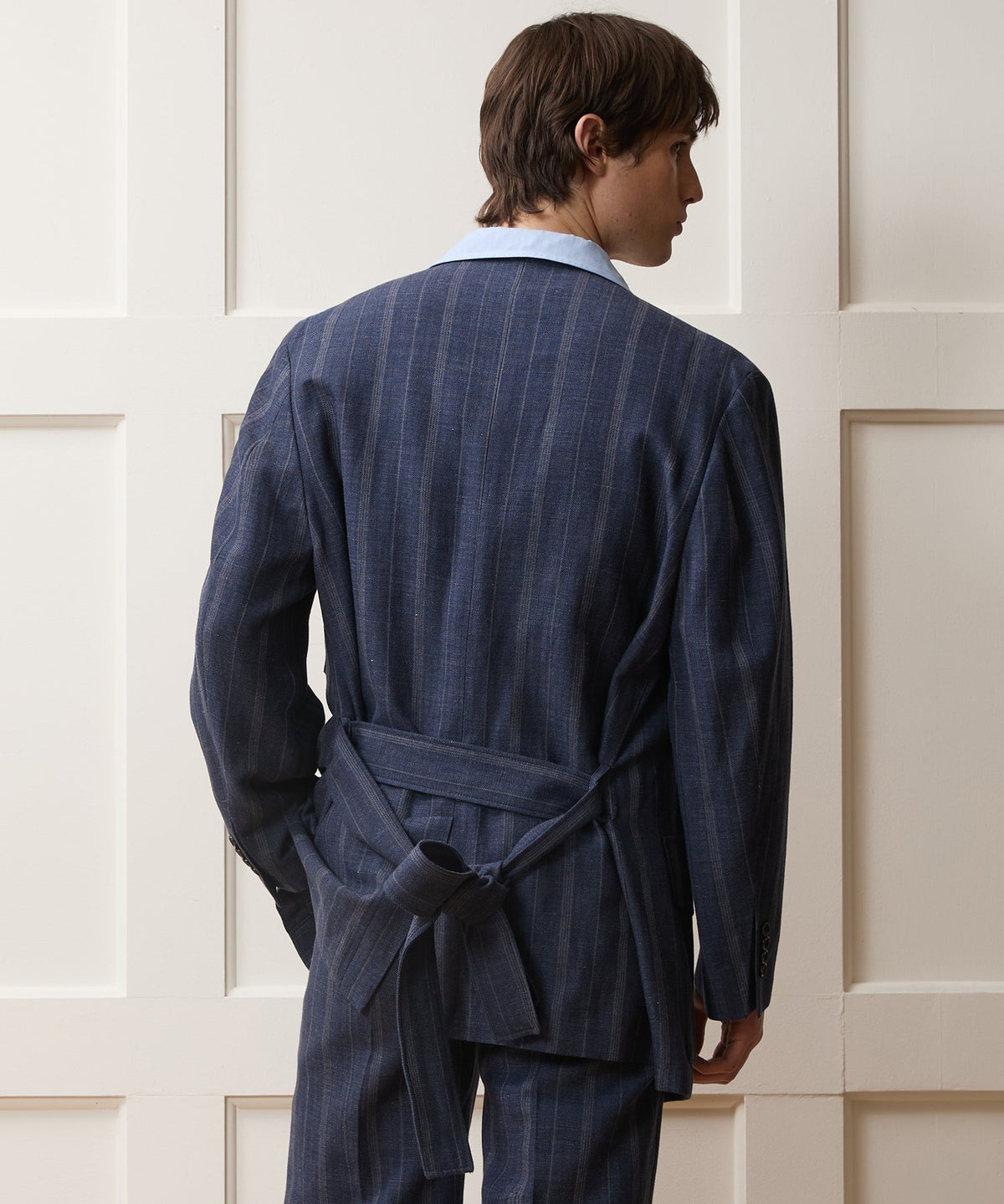 Todd Snyder Italian Wool-Linen Cartographer's Jacket - Blue Ink
