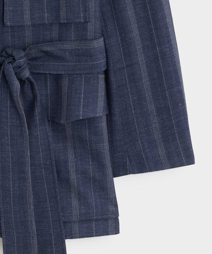 Todd Snyder Italian Wool-Linen Cartographer's Jacket - Blue Ink