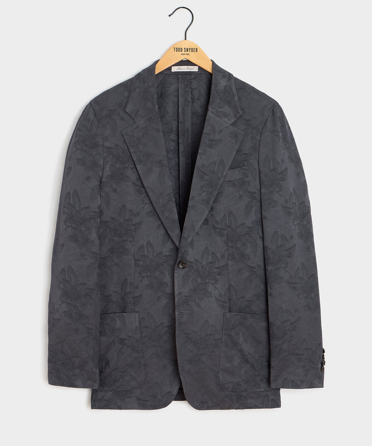 Todd Snyder Italian Floral Jacquard Sport Coat - Blue
