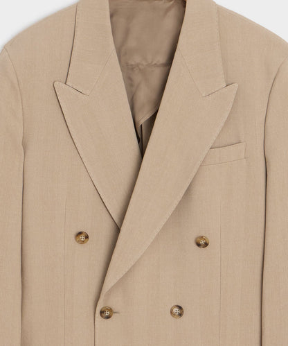Todd Snyder Italian Linen-Silk Herringbone Wythe Jacket - Beige