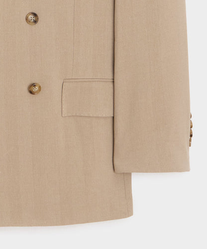 Todd Snyder Italian Linen-Silk Herringbone Wythe Jacket - Beige