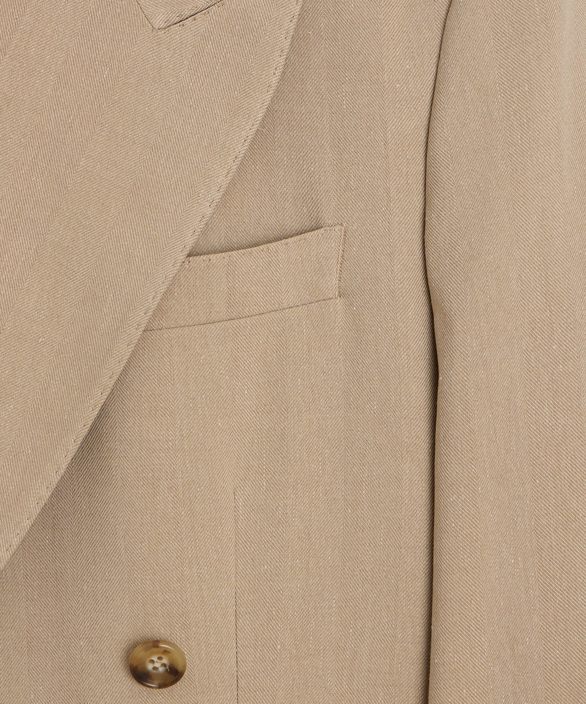 Todd Snyder Italian Linen-Silk Herringbone Wythe Jacket - Beige
