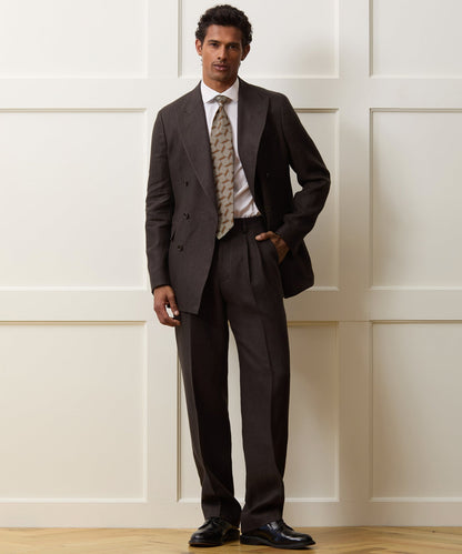 Todd Snyder Italian Linen Herringbone Wythe Jacket - Caviar