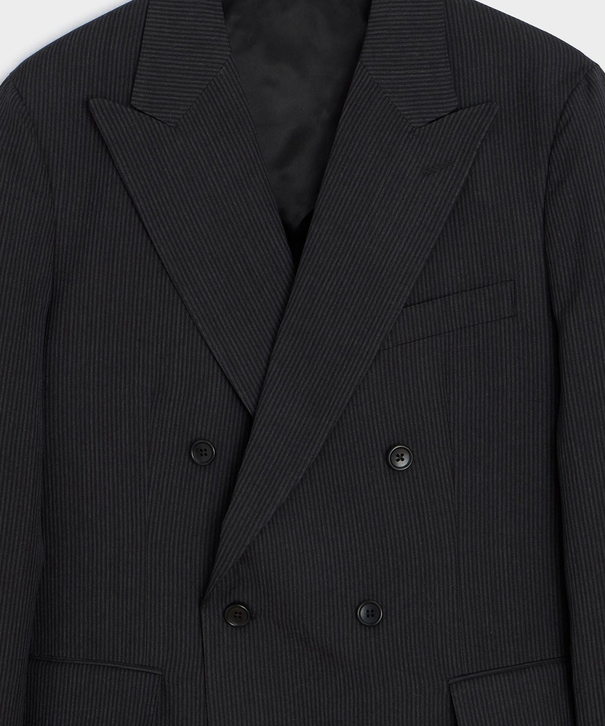 Todd Snyder Italian Striped Linen Wythe Jacket - Black