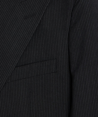 Todd Snyder Italian Striped Linen Wythe Jacket - Black