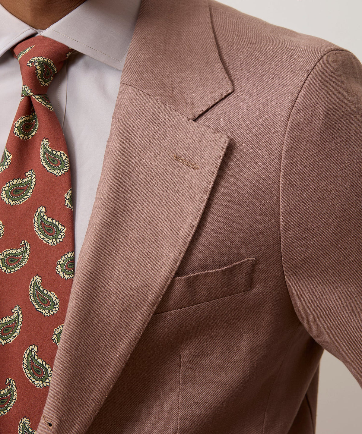 Todd Snyder Italian Silk Paisley Tie - Red