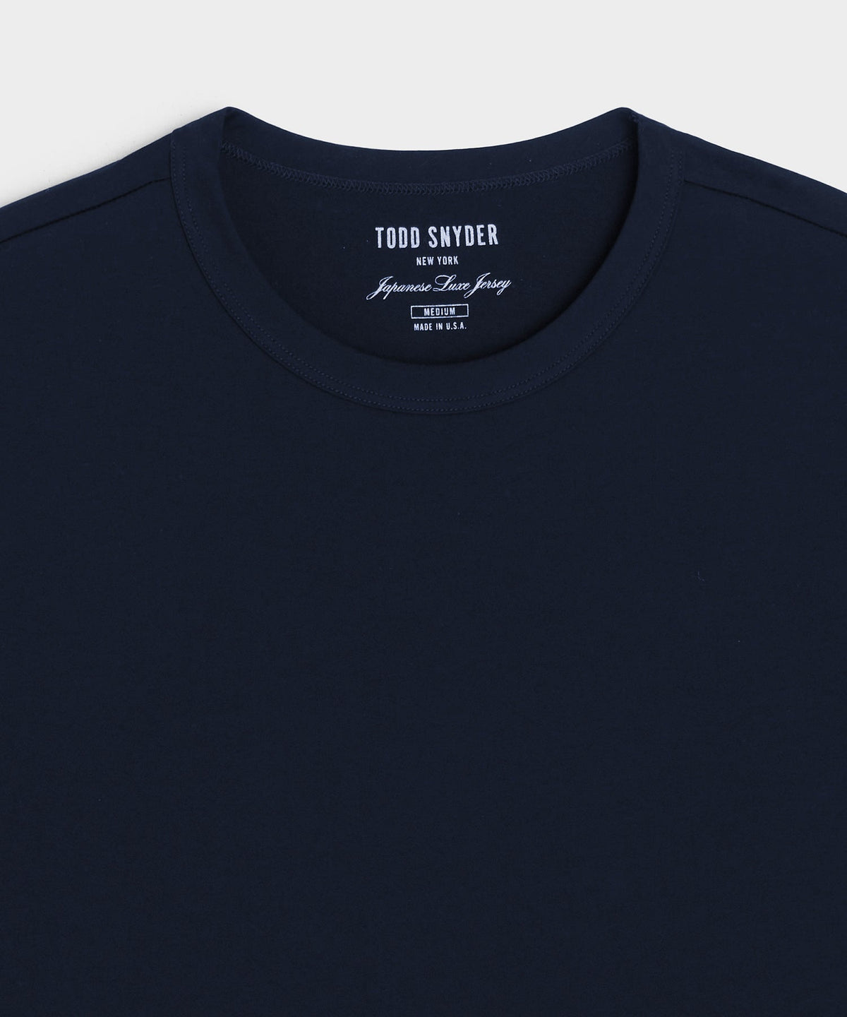 Todd Snyder Luxe Jersey Tee - Navy