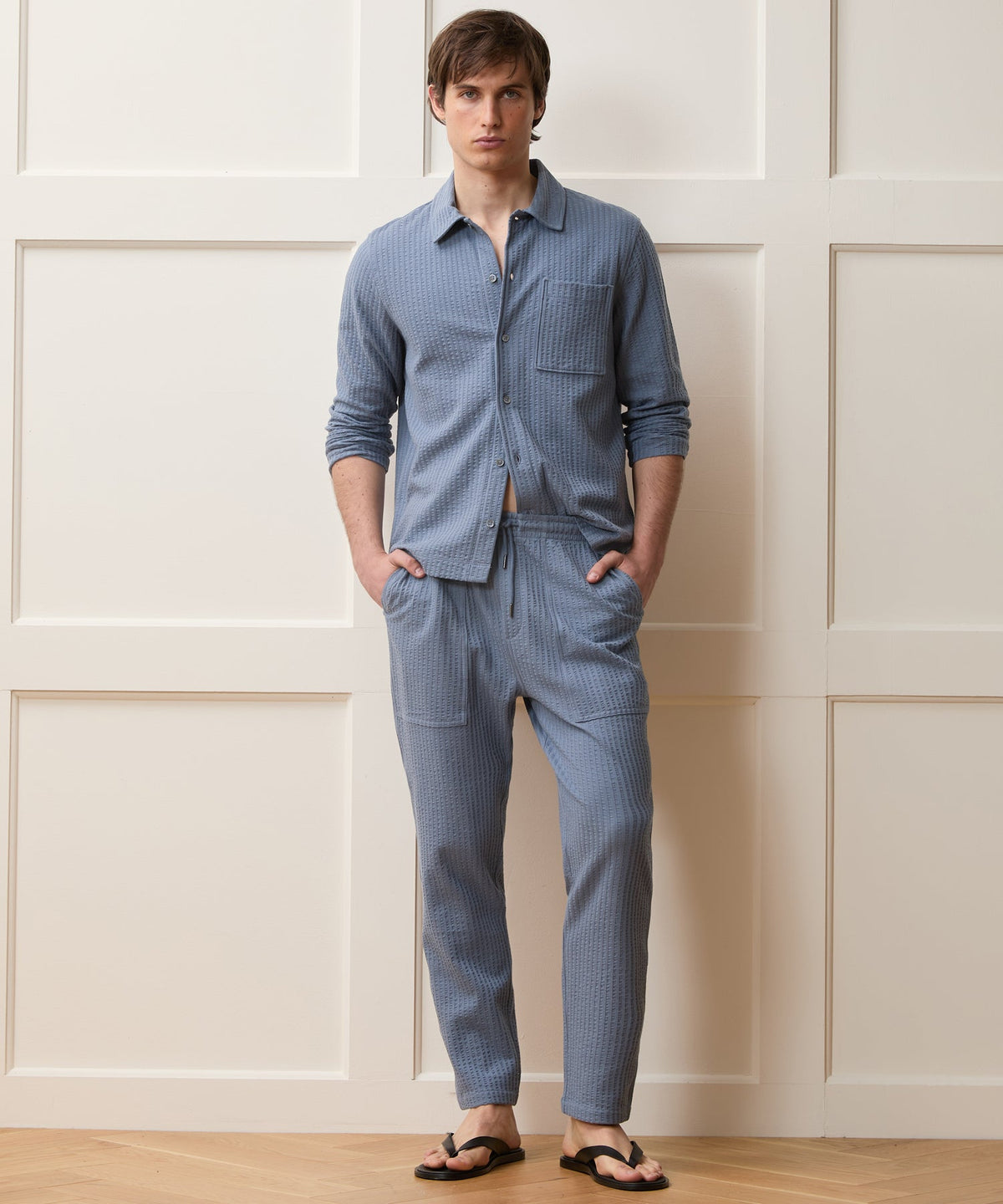 Todd Snyder Knit Seersucker Pant - Deep Springs