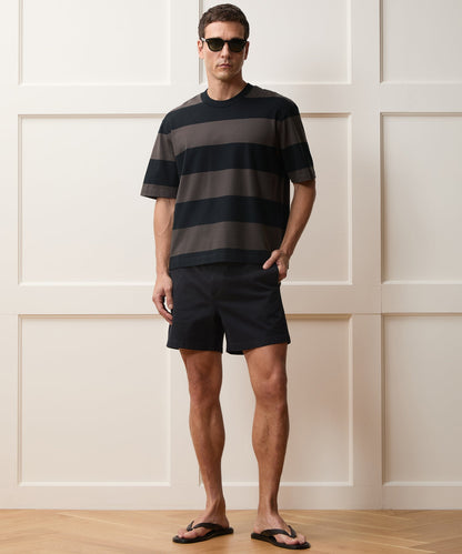 Todd Snyder Boxy Jersey Rugby Tee - Caviar
