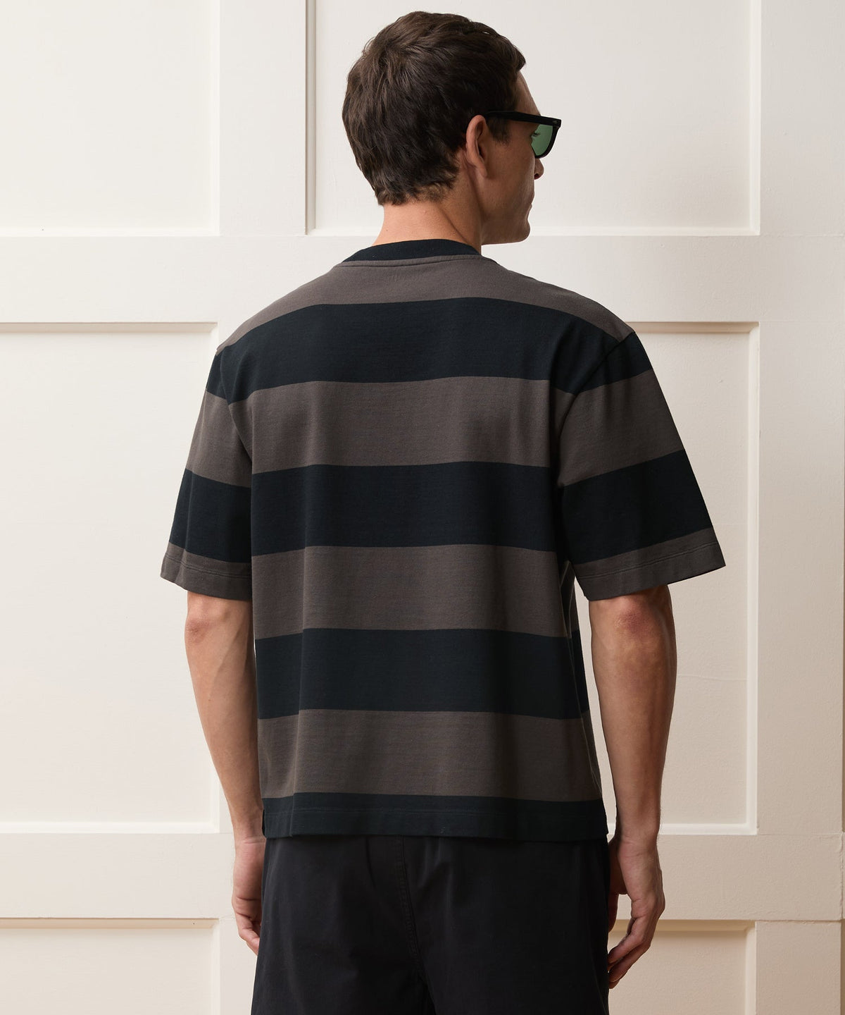 Todd Snyder Boxy Jersey Rugby Tee - Caviar
