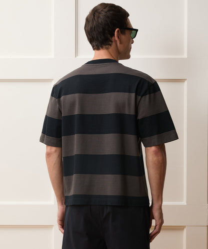 Todd Snyder Boxy Jersey Rugby Tee - Caviar