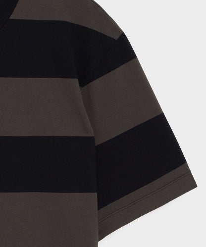 Todd Snyder Boxy Jersey Rugby Tee - Caviar