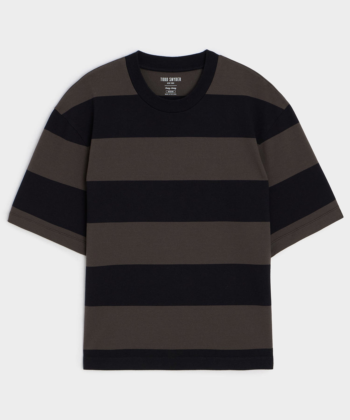 Todd Snyder Boxy Jersey Rugby Tee - Caviar