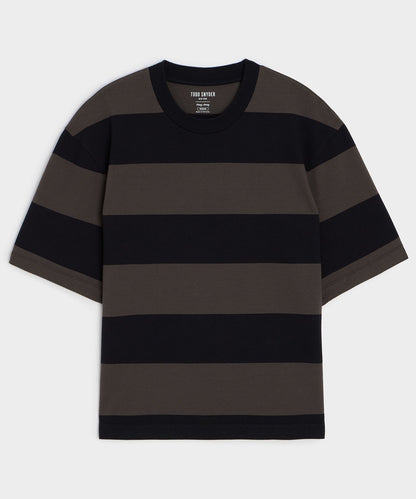 Todd Snyder Boxy Jersey Rugby Tee - Caviar
