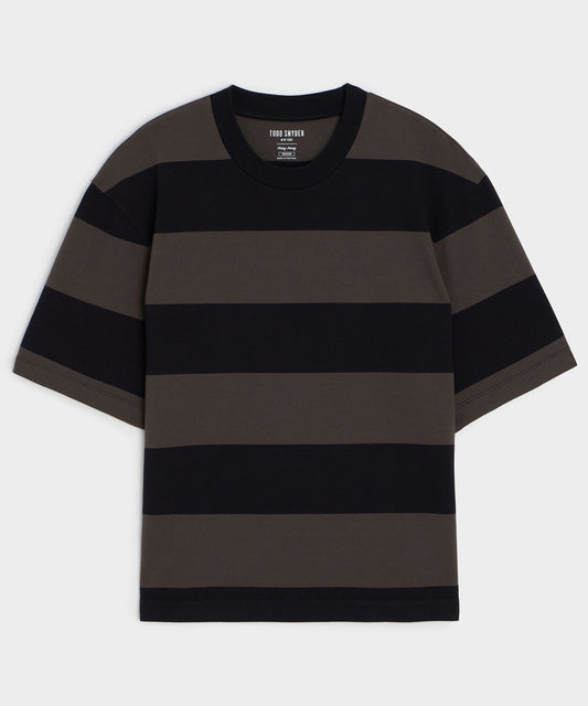 Todd Snyder Boxy Jersey Rugby Tee - Caviar