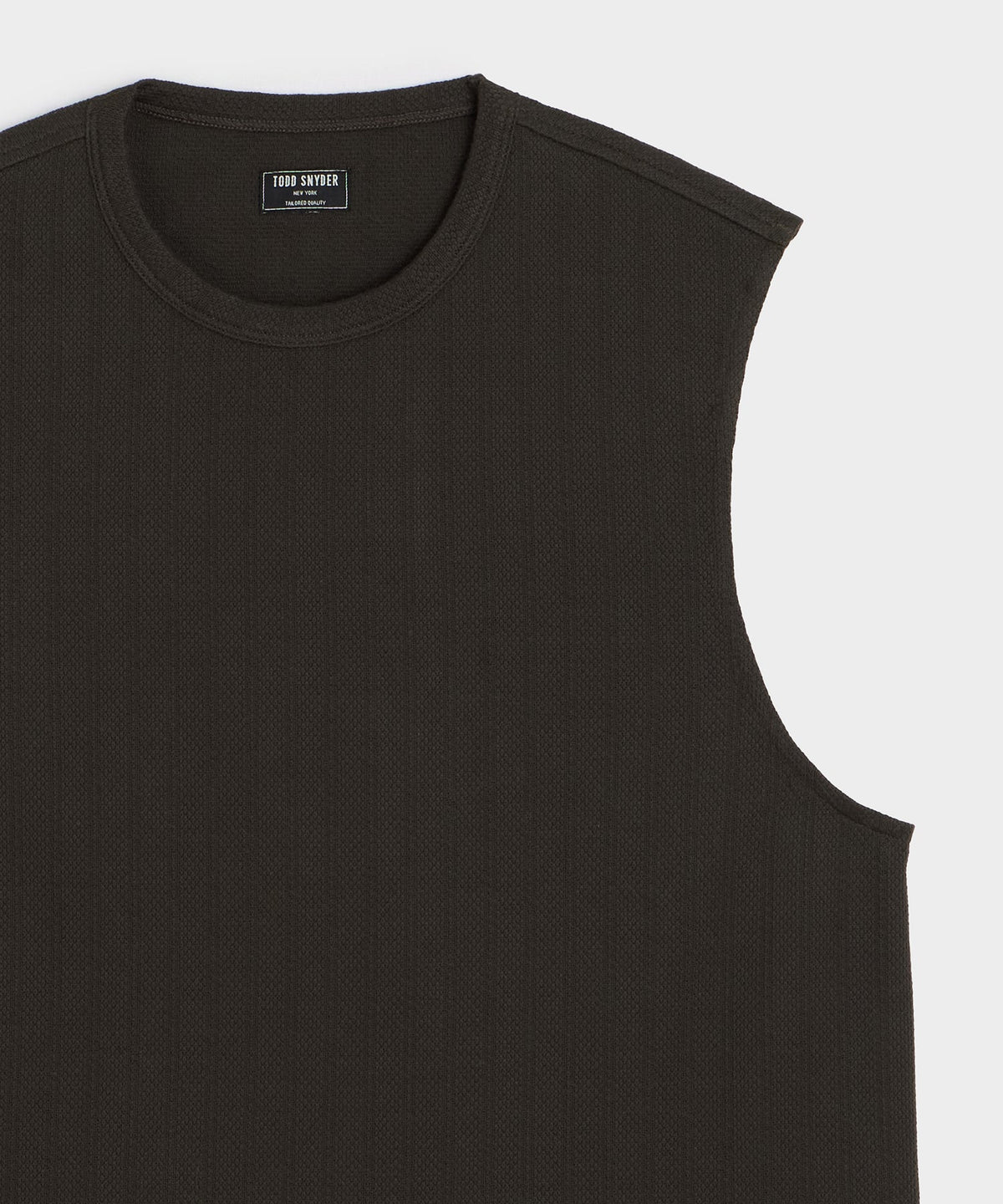 Todd Snyder Textured Muscle Tank - Caviar