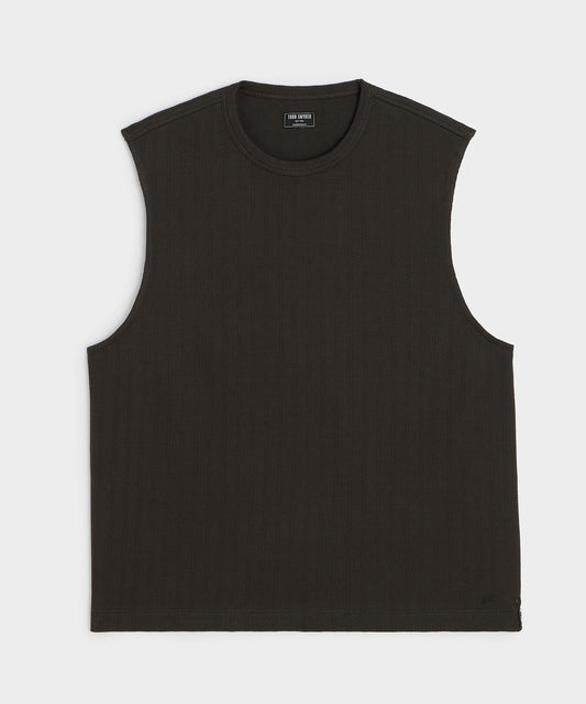 Todd Snyder Textured Muscle Tank - Caviar